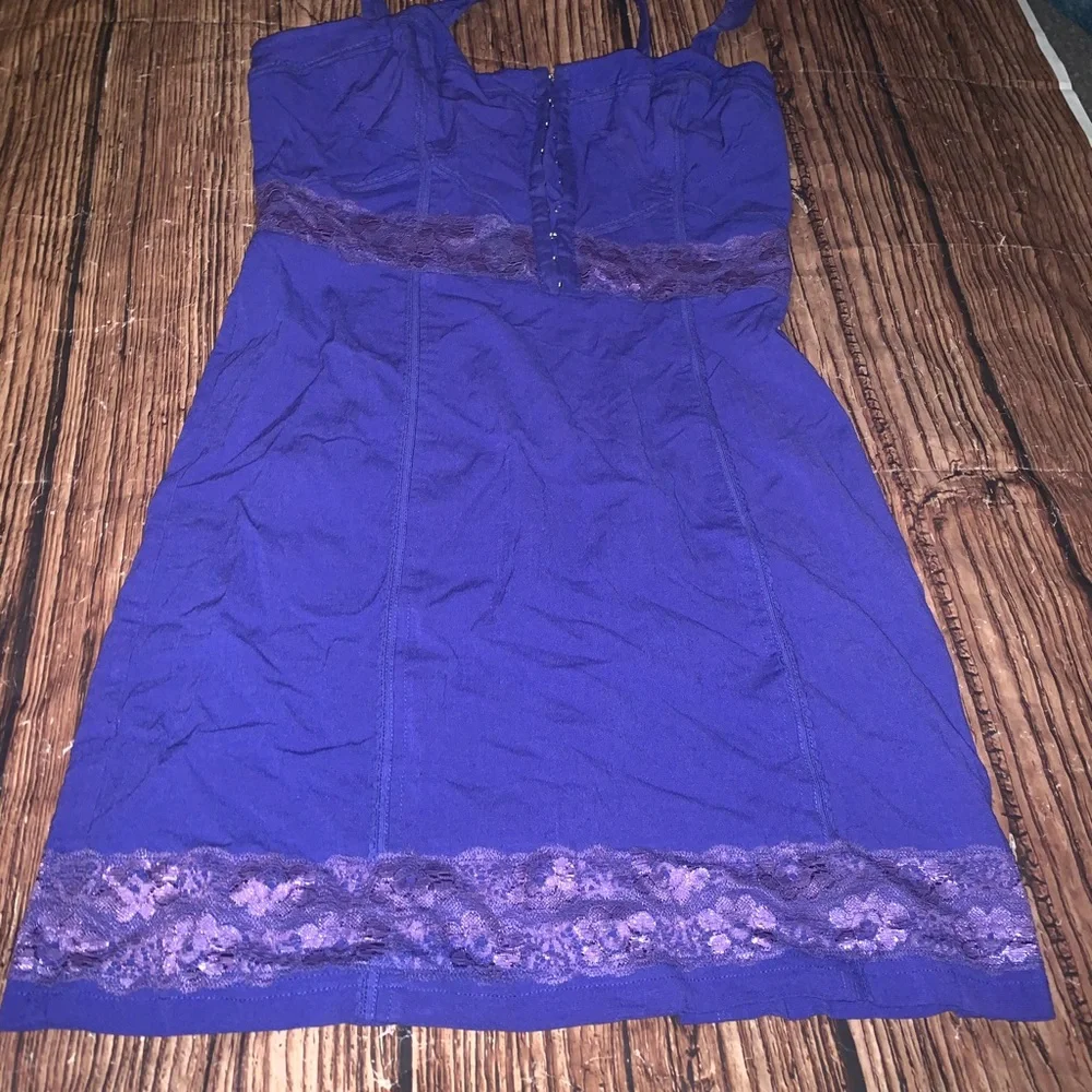 Free People Intimates purple corset style minidress M